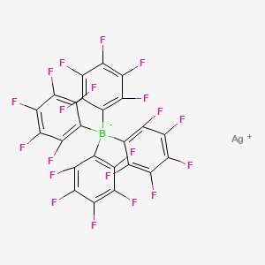 molecular formula C24AgBF20 B12817981 Silver(I) tetrakis(perfluorophenyl)borate 