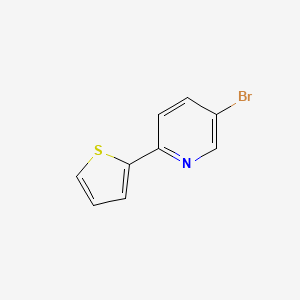 molecular formula C9H6BrNS B1281799 5-Bromo-2-(2-thienyl)pyridine CAS No. 91891-74-6