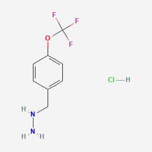 (4-(Trifluoromethoxy)benzyl)hydrazine hydrochloride