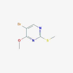 molecular formula C6H7BrN2OS B1281809 5-溴-4-甲氧基-2-(甲硫基)嘧啶 CAS No. 81560-09-0