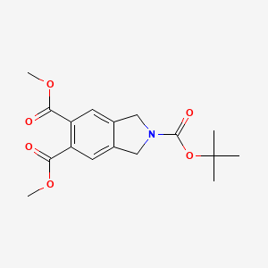 molecular formula C17H21NO6 B12818099 2-(tert-Butyl) 5,6-dimethyl isoindoline-2,5,6-tricarboxylate 