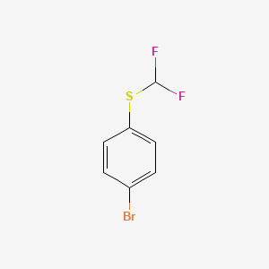 B1281811 1-Bromo-4-[(difluoromethyl)sulfanyl]benzene CAS No. 4837-14-3