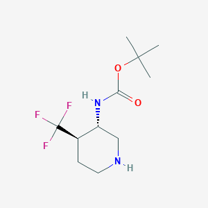 tert-Butyl ((3S,4R)-4-(trifluoromethyl)piperidin-3-yl)carbamate