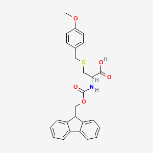 molecular formula C26H25NO5S B12818167 2-(9H-fluoren-9-ylmethoxycarbonylamino)-3-[(4-methoxyphenyl)methylsulfanyl]propanoic acid 