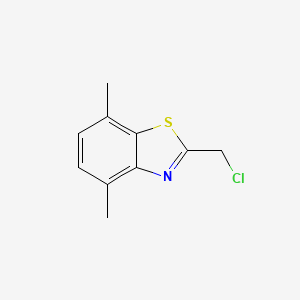 molecular formula C10H10ClNS B12818191 2-(Chloromethyl)-4,7-dimethylbenzo[d]thiazole CAS No. 1188031-79-9