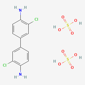 molecular formula C12H14Cl2N2O8S2 B12818232 3,3'-Dichlorobenzidine sulfate CAS No. 64969-34-2