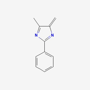 molecular formula C11H10N2 B12818237 5-Methyl-4-methylene-2-phenyl-4H-imidazole 