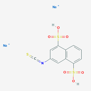 molecular formula C11H7NNa2O6S3 B12818309 CID 123134101 