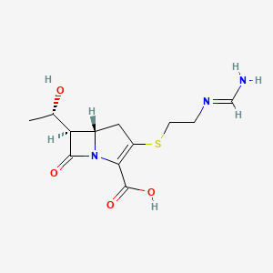 (5S,6R)-3-[2-(aminomethylideneamino)ethylsulfanyl]-6-[(1S)-1-hydroxyethyl]-7-oxo-1-azabicyclo[3.2.0]hept-2-ene-2-carboxylic acid