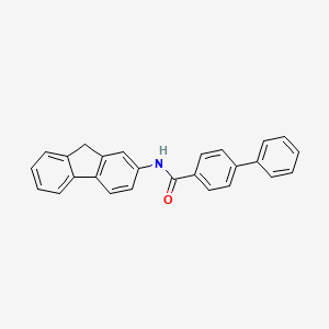 molecular formula C26H19NO B12818339 N-(2-Fluorenyl)-4-biphenylcarboxamide CAS No. 60550-97-2