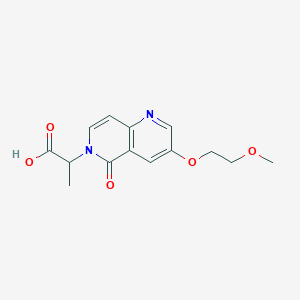 2-(3-(2-Methoxyethoxy)-5-oxo-1,6-naphthyridin-6(5H)-yl)propanoic acid