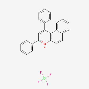 molecular formula C25H17BF4O B12818363 1,3-Diphenylbenzo[f]chromen-4-ium tetrafluoroborate CAS No. 35096-74-3