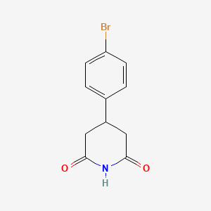 molecular formula C11H10BrNO2 B1281838 4-(4-溴苯基)哌啶-2,6-二酮 CAS No. 1137-60-6