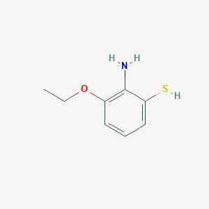 molecular formula C8H11NOS B12818387 2-Amino-3-ethoxybenzenethiol 