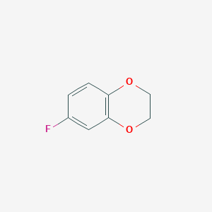 molecular formula C8H7FO2 B1281839 6-氟-2,3-二氢-1,4-苯并二氧杂环 CAS No. 60458-98-2