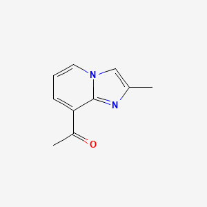 molecular formula C10H10N2O B12818406 1-(2-Methylimidazo[1,2-a]pyridin-8-yl)ethan-1-one 