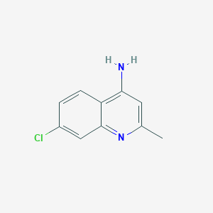 molecular formula C10H9ClN2 B1281841 4-Amino-7-chloro-2-methylquinoline CAS No. 68017-47-0