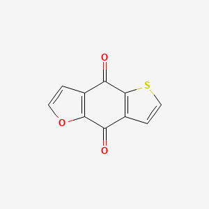 molecular formula C10H4O3S B12818410 Thieno[2,3-f]benzofuran-4,8-dione 