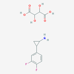 (1R,2S)-2-(3,4-Difluorophenyl)cyclopropanamine (2R,3R)-2,3-dihydroxybutanedioate