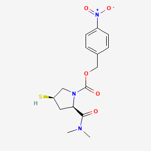 (2S,4S)-2-(Dimethylaminocarbonyl)-4-mercapto-1-(p-nitrobenzyloxycarbonyl)-1-pyrrolidine