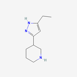 3-(3-ethyl-1H-pyrazol-5-yl)piperidine