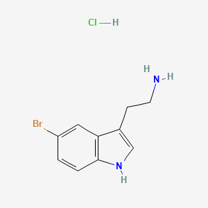molecular formula C10H12BrClN2 B1281851 2-(5-Bromo-1H-indol-3-yl)ethanamine hydrochloride CAS No. 81868-12-4