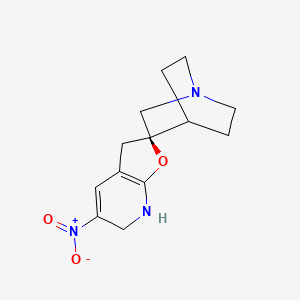 (R)-5'-Nitro-6',7'-dihydro-3'H-4-azaspiro[bicyclo[2.2.2]octane-2,2'-furo[2,3-b]pyridine]