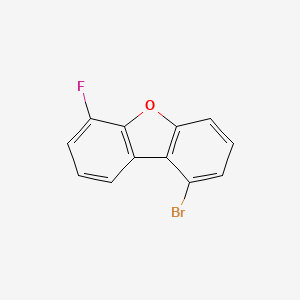 molecular formula C12H6BrFO B12818531 1-Bromo-6-fluorodibenzo[b,d]furan 