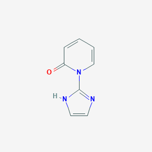 molecular formula C8H7N3O B12818569 1-(1H-Imidazol-2-yl)pyridin-2(1H)-one 