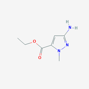 molecular formula C7H11N3O2 B1281858 ethyl 3-amino-1-methyl-1H-pyrazole-5-carboxylate CAS No. 89088-57-3