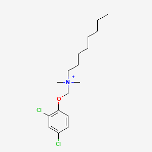 molecular formula C17H28Cl2NO+ B12818602 Chlorphenoctium CAS No. 47166-61-0