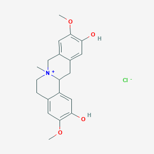 (7S,13aS)-2,11-Dihydroxy-3,10-dimethoxy-7-methyl-5,6,7,8,13,13a-hexahydroisoquinolino[3,2-a]isoquinolin-7-ium chloride