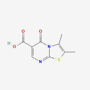 molecular formula C9H8N2O3S B1281863 2,3-二甲基-5-氧代-5H-噻唑并[3,2-a]嘧啶-6-羧酸 CAS No. 79932-56-2