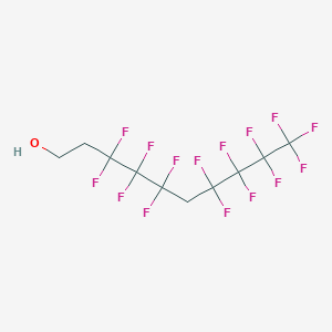 molecular formula C10H7F15O B12818657 3,3,4,4,5,5,7,7,8,8,9,9,10,10,10-Pentadecafluorodecan-1-ol 