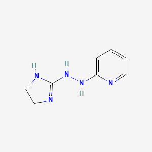 2-(2-(4,5-Dihydro-1H-imidazol-2-yl)hydrazinyl)pyridine