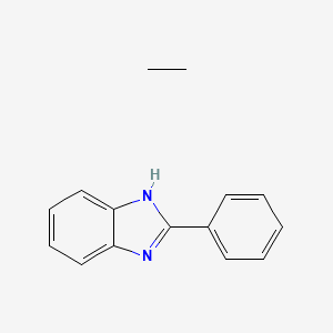 molecular formula C15H16N2 B12818684 ethane;2-phenyl-1H-benzimidazole 