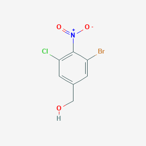 molecular formula C7H5BrClNO3 B12818691 (3-Bromo-5-chloro-4-nitrophenyl)methanol 