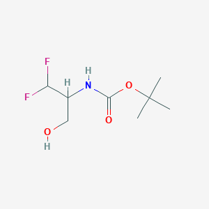 molecular formula C8H15F2NO3 B12818697 tert-Butyl (1,1-difluoro-3-hydroxypropan-2-yl)carbamate 