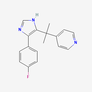 4-(2-(4-(4-Fluorophenyl)-1H-imidazol-5-yl)propan-2-yl)pyridine