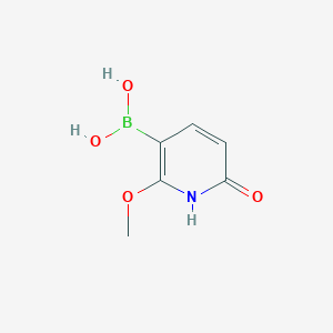 molecular formula C6H8BNO4 B12818766 (2-Methoxy-6-oxo-1,6-dihydropyridin-3-yl)boronic acid 