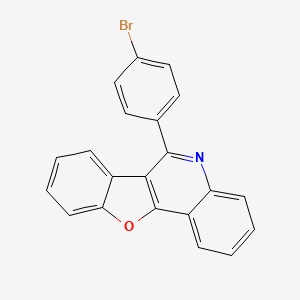 molecular formula C21H12BrNO B12818784 6-(4-Bromophenyl)benzofuro[3,2-c]quinoline 