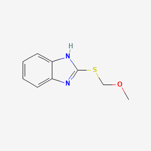 molecular formula C9H10N2OS B12818791 2-((Methoxymethyl)thio)-1H-benzo[d]imidazole 