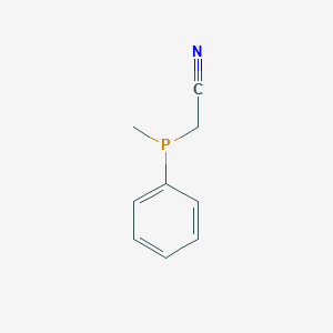 molecular formula C9H10NP B12818793 [Methyl(phenyl)phosphanyl]acetonitrile CAS No. 138825-51-1