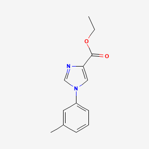 molecular formula C13H14N2O2 B12818855 ethyl 1-(3-methylphenyl)-1H-imidazole-4-carboxylate 