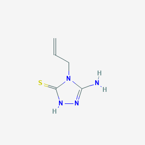 molecular formula C5H8N4S B1281887 5-氨基-4-(丙-2-烯-1-基)-4H-1,2,4-三唑-3-硫醇 CAS No. 76267-74-8