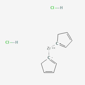 molecular formula C10H12Cl2Zr B12818883 Cyclopenta-1,3-diene;zirconium(2+);dihydrochloride 