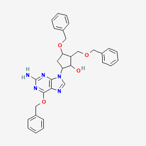 molecular formula C32H33N5O4 B12818925 Entecavir Intermediate IV 