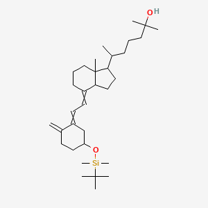 6-[4-[2-[5-[tert-butyl(dimethyl)silyl]oxy-2-methylidenecyclohexylidene]ethylidene]-7a-methyl-2,3,3a,5,6,7-hexahydro-1H-inden-1-yl]-2-methylheptan-2-ol