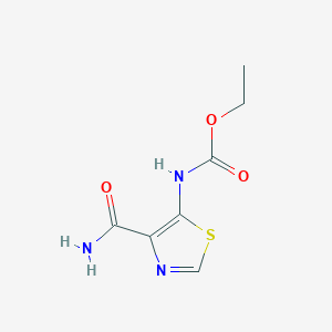 molecular formula C7H9N3O3S B12818935 Ethyl (4-carbamoylthiazol-5-yl)carbamate 