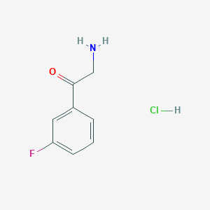 molecular formula C8H9ClFNO B1281894 2-Amino-1-(3-fluorophenyl)ethanone hydrochloride CAS No. 93102-97-7